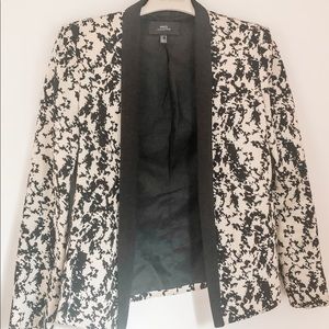 MANGO Black and white blazer